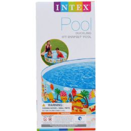 6 pieces 4'x10" Snorkel Snapset Pool In Color Box, Age 3+ - Summer Toys