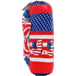 9 pieces 17" Boxing Bag (usa) W/ 9" Gloves In Pegable Net Bag - Fitness and Athletics