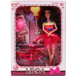 12 Wholesale 11.5" Linda Doll W/ Accss In Window Box, Assrt