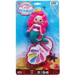 36 pieces 9" Mermaid Shape Make Up Set On Blister Card - Girls Toys
