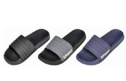 36 Pairs Mens Classic Style With A Soft Top Slide - Men's Flip Flops and Sandals
