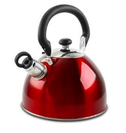 4 Wholesale 1.8qt Morbern Red Stainless Steel Tea Kettle C/p 4