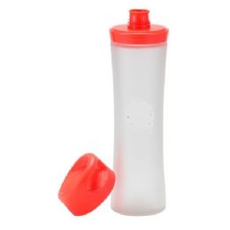 24 of 20oz Borcilicate Glass Water Bottle W/red Lid C/p 24