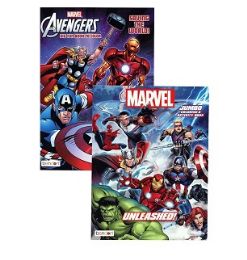 36 pieces Avengers 80pg Coloring Book, 2 Assorted C/p 36 - Coloring & Activity Books