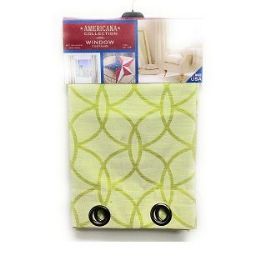 6 Pieces 54" X 84" LIME GREEN WINDOW CURTAIN - Window Curtains