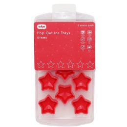 12 pieces 2pk Star Shape Silicone Ice Cube Mold Red C/p 12 - Kitchen Gadgets & Tools