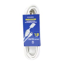 25 pieces 12ft White Indoor Extension Cords C/p 25 - Cables and Wires
