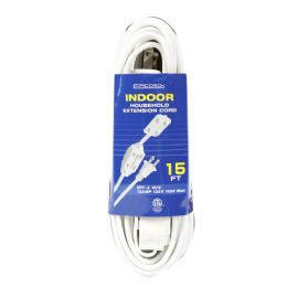 25 pieces 15ft White Indoor Extension Cords C/p 25 - Cables and Wires