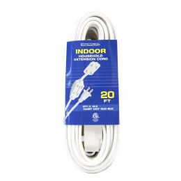25 pieces 20ft White Indoor Extension Cords C/p 25 - Cables and Wires