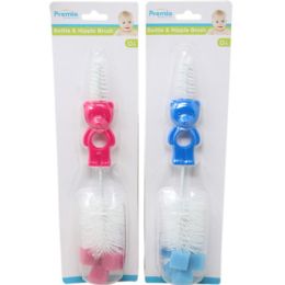 72 pieces Premia Bear Baby Bottle And Nipple Brush C/p 72 - Baby Accessories