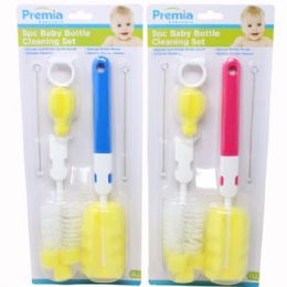 24 pieces 5pk Premia Bottle/nipple Brush Set C/p 24 - Baby Bottles