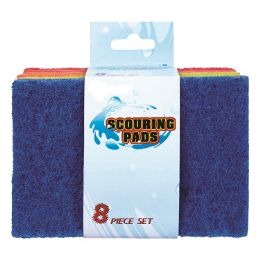 96 Wholesale 6pk Scouring Pads Asst Colors C/p 96