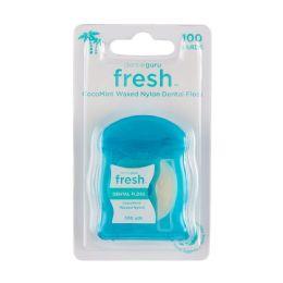 24 pieces 100yds Fresh Cocomint Waxed Nylon Dental Floss C/p 24 - Personal Care Items