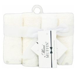 36 pieces 4 Pack Washcloths Ivory And White C/p 36 - Personal Care Items