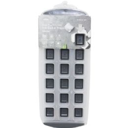 12 pieces 3pk Charcoal Sqr. Silicone Ice Cube Mold C/p 12 - Kitchen Gadgets & Tools