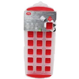 12 pieces 3pk Red Sqr. Silicone Ice Cube Mold C/p 12 - Kitchen Gadgets & Tools