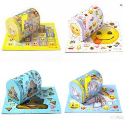 24 of Emoji 48pc Puzzle In Tin Mail Box 4astd C/p 24
