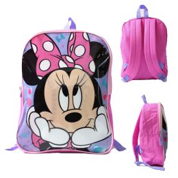 12 Bulk 15" Minnie Mouse Opp Backpack C/p 12