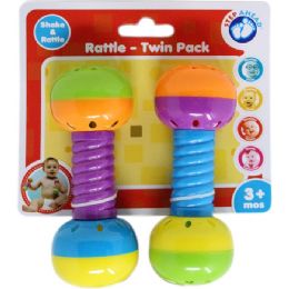 10 pieces 2pc Plastic Molded Rattle C/p 10 - Baby Toys