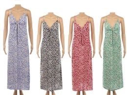 48 Bulk Women's Long Summer Dress Wholesale Mix Colors