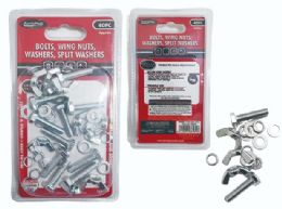 96 Wholesale 64pc Bolts, Nuts, Washers, Split Washers