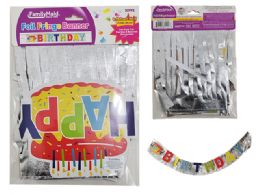 96 Pieces Happy Birthday Banner With Fringe - Party Banners