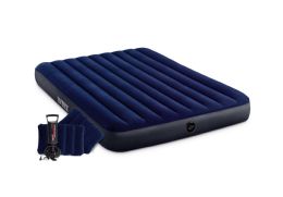 3 Pieces Air Mattress With Hand Pump - Queen Size - Inflatables
