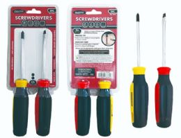 48 Pieces 2-Piece 4" Screwdriver Set In Multicolor - Screwdrivers and Sets