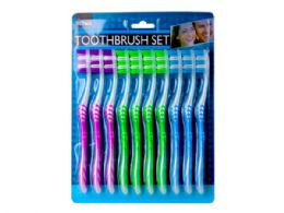 18 pieces 10 Pack Toothbrush Set - Toothbrushes and Toothpaste