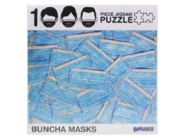 12 pieces Funwares Buncha Masks 1000 Piece Puzzle - Crosswords, Dictionaries, Puzzle books
