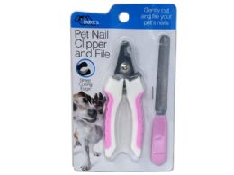 24 pieces Pet Nail Clipper And File - Pet Grooming Supplies