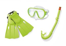 6 Pieces Snorkeling Set With Fins - 3 Piece Set - Sporting and Outdoors