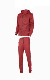 12 of Mens Copper Tech Fleece Set In Red Assorted Sizes M-2xl