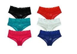 60 Pairs Ladies Nylon Boxer Assorted Sizes - Womens Panties & Underwear