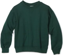 24 of Youth Crew Neck Sweatshirt Solid Hunter Green - Size XX-Small