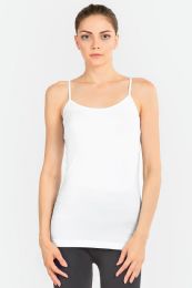 24 Pieces Mopas Ladies Camisole In White - Womens Camisoles & Tank Tops