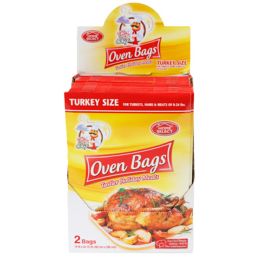 24 pieces Oven Bags 2ct Turkey Size W/display - Baking Supplies