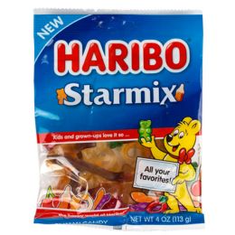 12 pieces Gummy Bears Haribo Starmixpeg Bag 4 oz - Food & Beverage