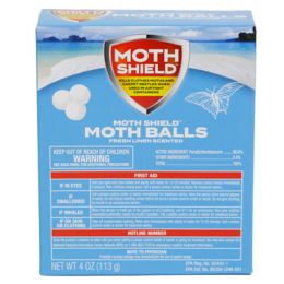 24 of Moth Balls 4oz Fresh Linen Boxed Moth Shield