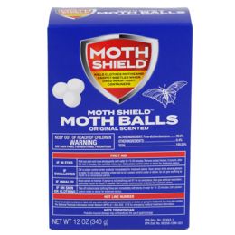 12 of Moth Balls 12oz Original Moth Shield Boxed