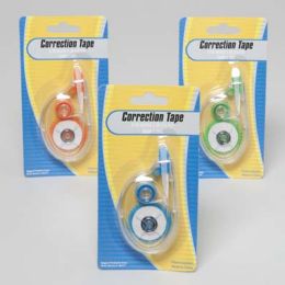 72 pieces Correction Tape 26ft Lblue/orange Color Stat/blister - Correction Items