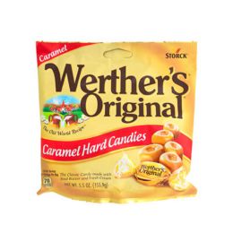 12 of Werthers Original Hard Candy 5.5 Oz Peg Bag