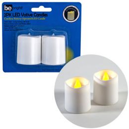 36 of Votive Led 2pk White W/flicker Flame Blc