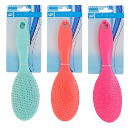 48 pieces Hair Brush 8.86in 3ast Color Hba Tcd Pink/coral/mint Green - Hair Brushes & Combs