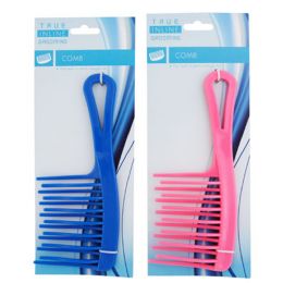 36 pieces Detangling Comb 3.15 X 7.56in 2ast Colors Hba Tie On Card - Hair Brushes & Combs