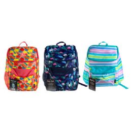 24 Pieces Cooler Back Pack Insulated 3 Assorted Prints See N2 Polar Pack - Cooler & Lunch Bags