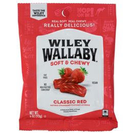 12 of Licorice Wiley Wallby Red 4 Oz Peg Bag