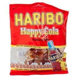 12 pieces Gummy Candy Haribo Happy Cola4 Oz Peg Bag - Food & Beverage