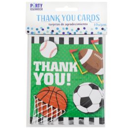 144 pieces Thank You Cards All Star Birthday 8ct - Invitations & Cards