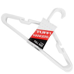 20 pieces Hangers Tubular White 7ct Full Size Stackable Counter Display Made In Usa - Hangers